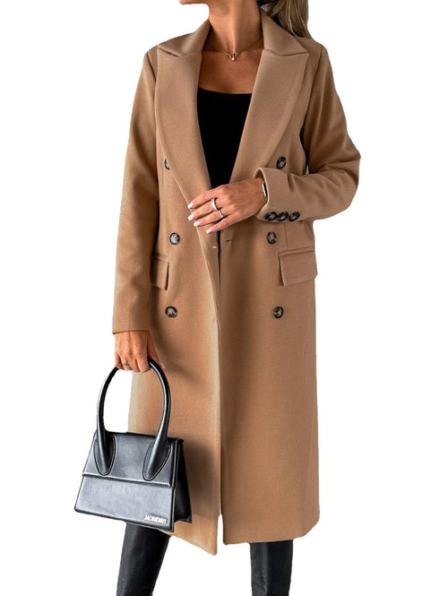 Double-Breasted Long Lapel Coat – photo 2