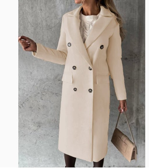 Double-Breasted Long Lapel Coat – photo 11