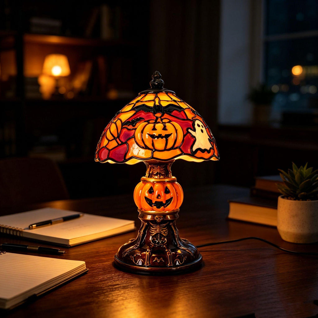 Glowing Resin Pumpkin Lamp - USB Halloween Light – photo 6