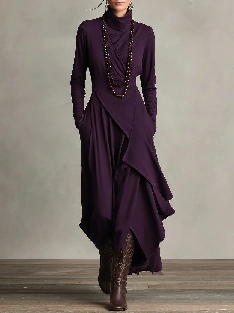 High Neck Cross-Sleeve Bodycon Dress – photo 8