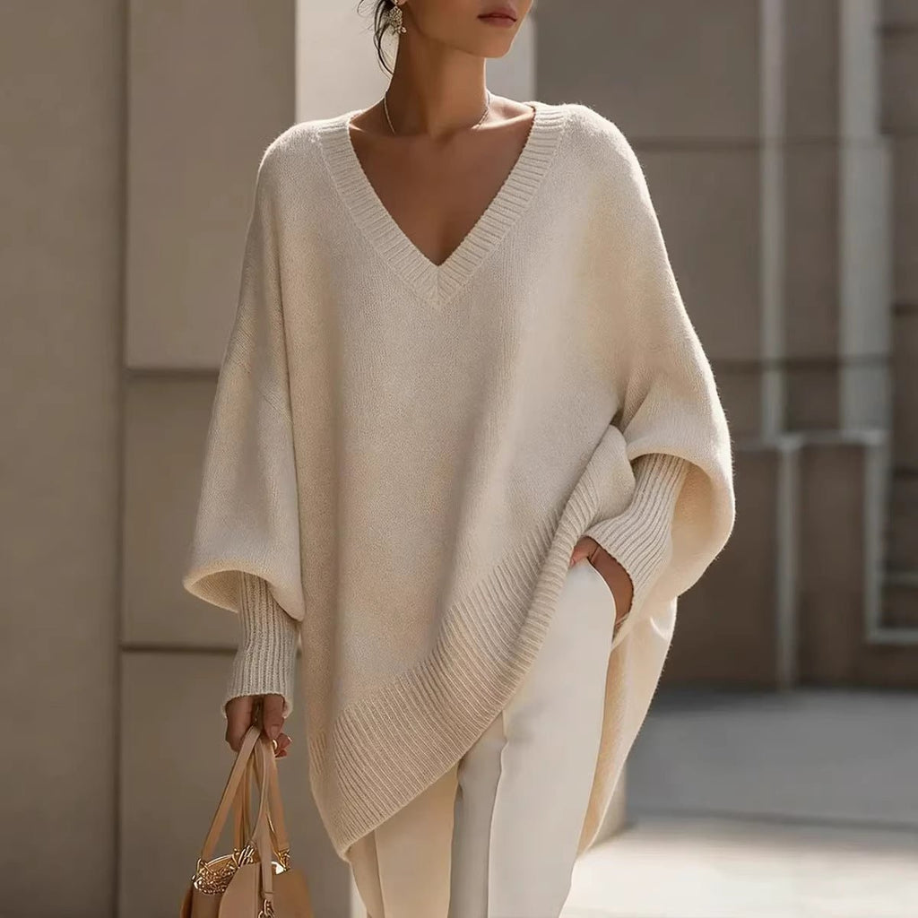 Loose V-Neck Knit Sweater – photo 5