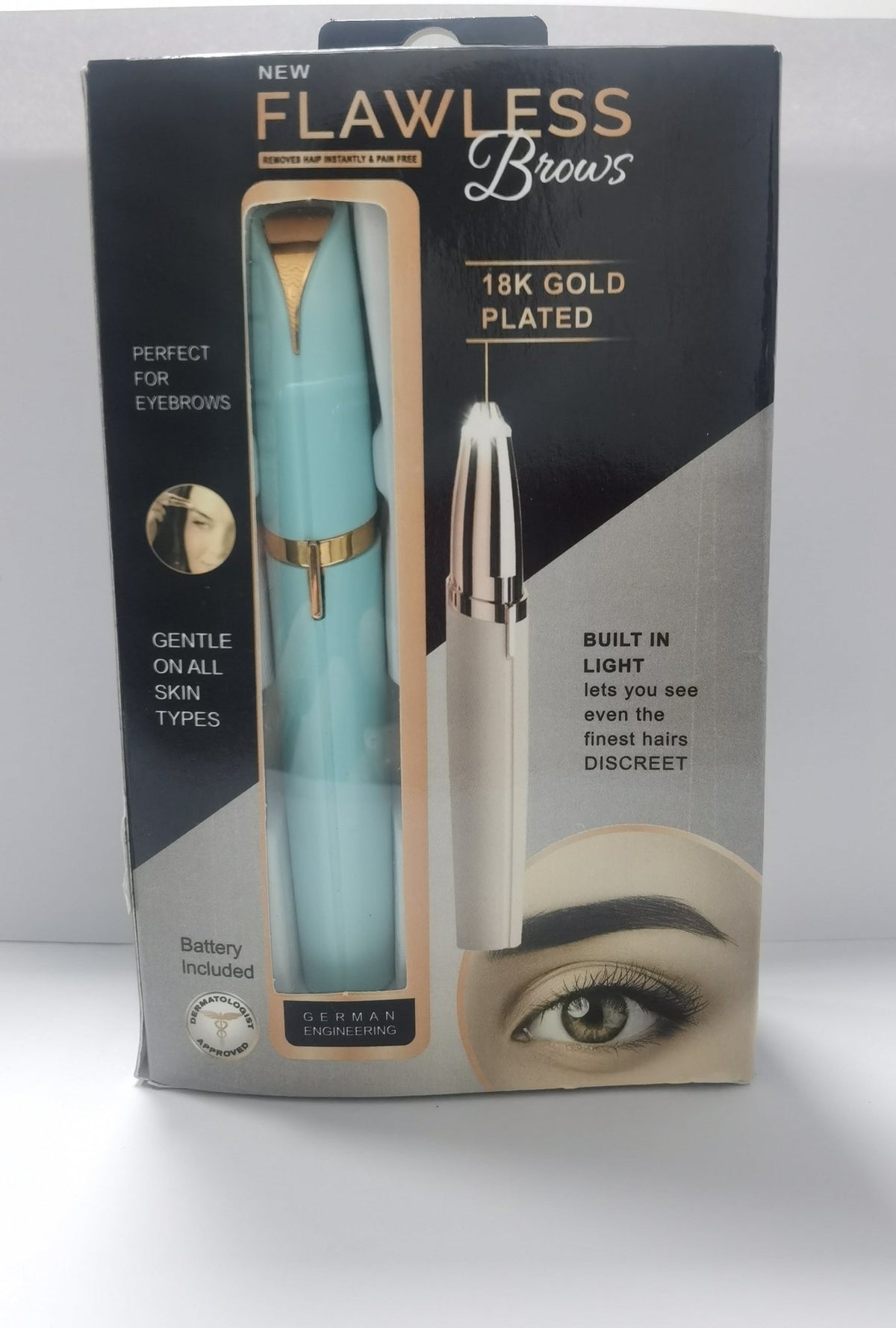 Mini Electric Eyebrow Trimmer with LED Light – photo 6