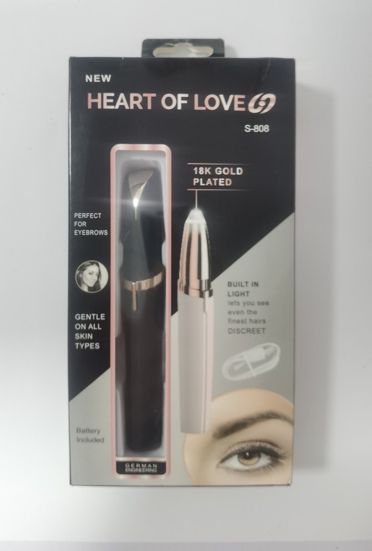 Mini Electric Eyebrow Trimmer with LED Light – photo 10
