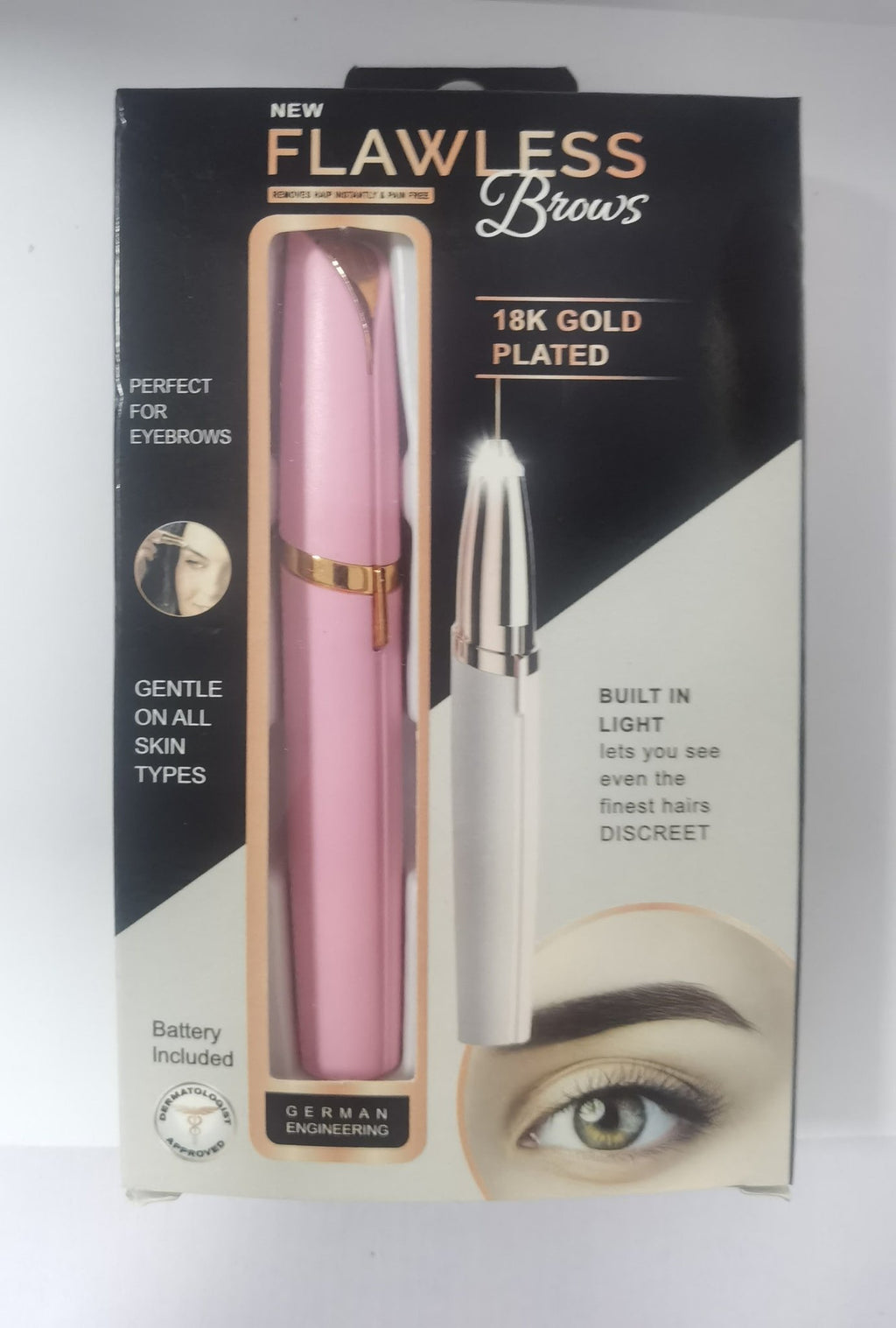 Mini Electric Eyebrow Trimmer with LED Light – photo 3