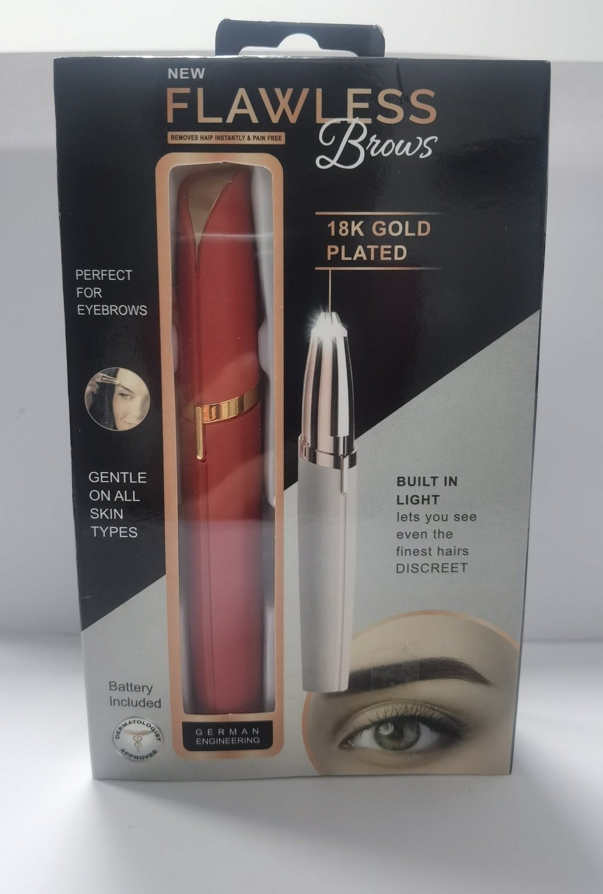 Mini Electric Eyebrow Trimmer with LED Light – photo 9