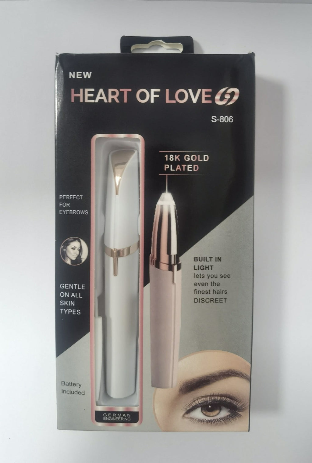 Mini Electric Eyebrow Trimmer with LED Light – photo 5