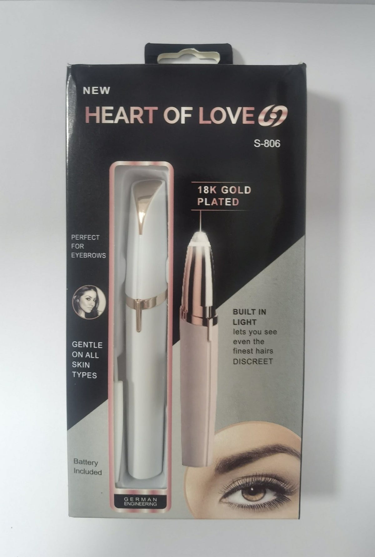 Mini Electric Eyebrow Trimmer with LED Light – photo 5