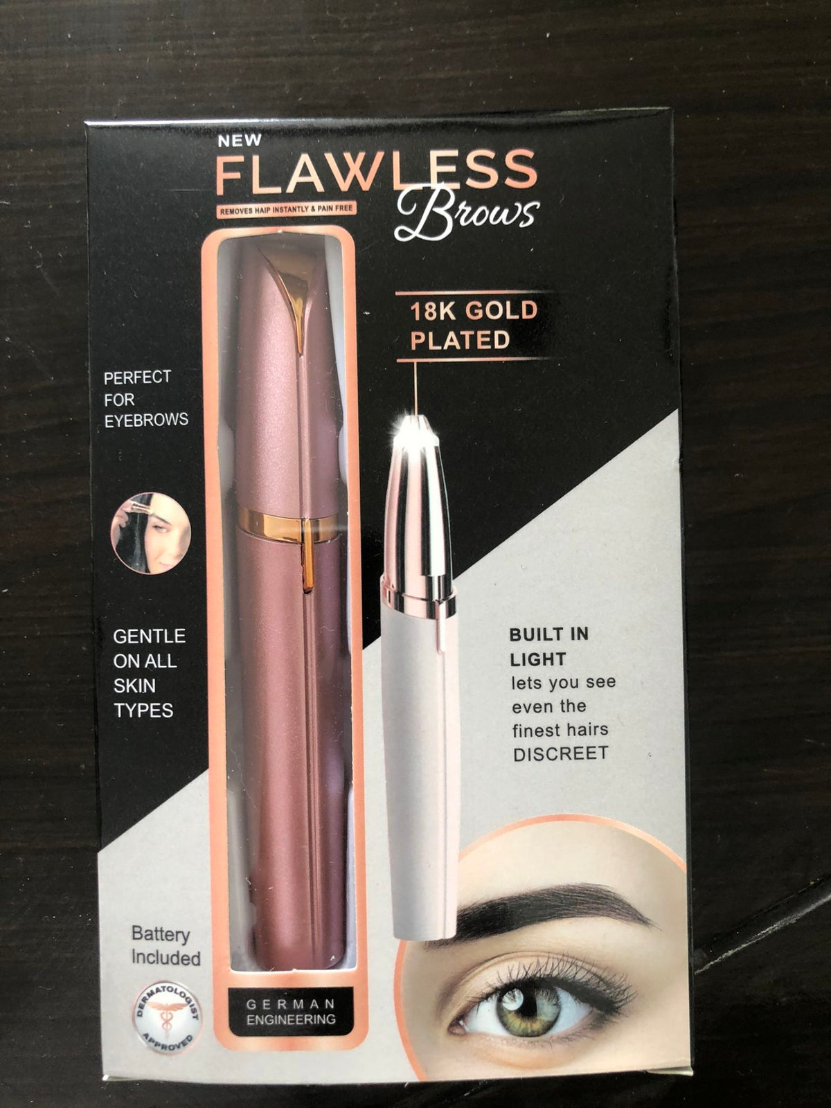 Mini Electric Eyebrow Trimmer with LED Light – photo 14