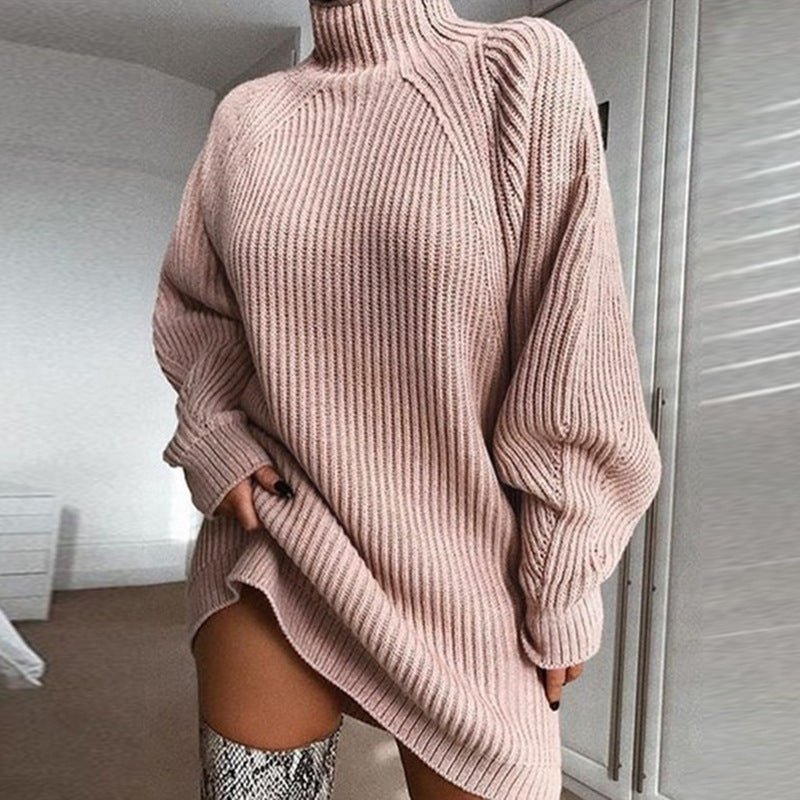 Turtleneck Sweater Dress – photo 10