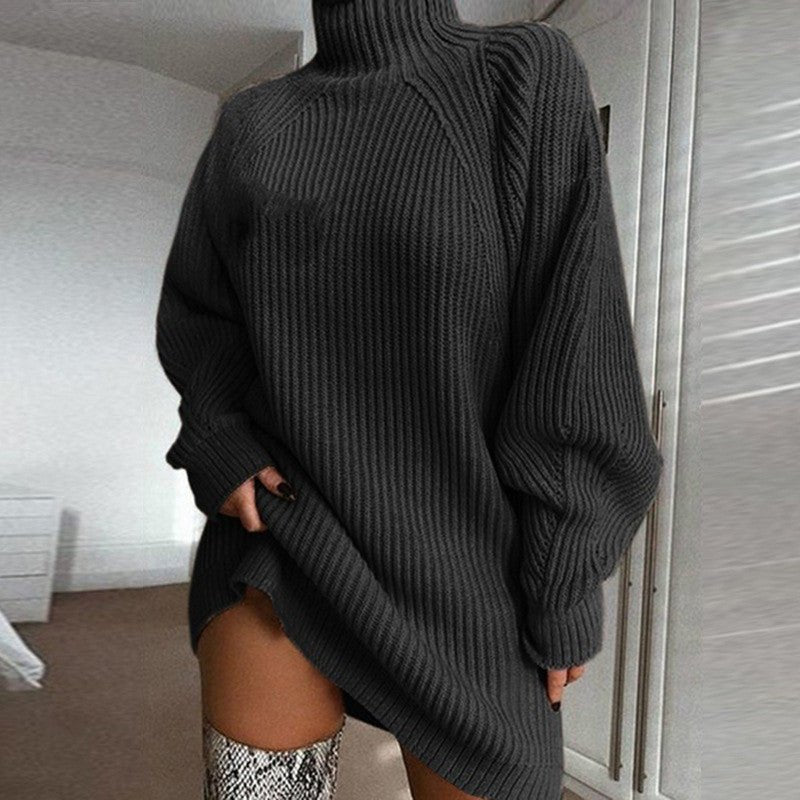 Turtleneck Sweater Dress – photo 4