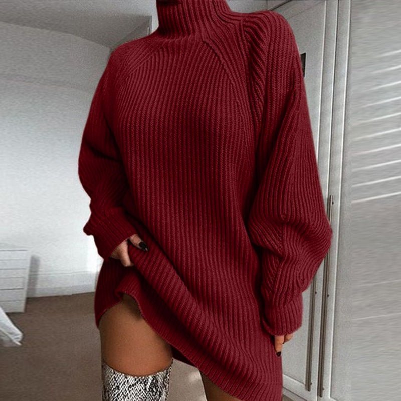 Turtleneck Sweater Dress – photo 2