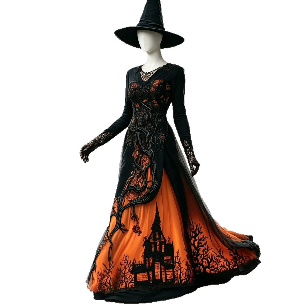 Thorn Lace Chiffon Gown - Halloween Costume Dress – photo 9
