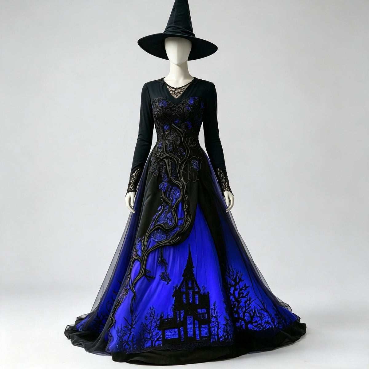 Thorn Lace Chiffon Gown - Halloween Costume Dress – photo 7