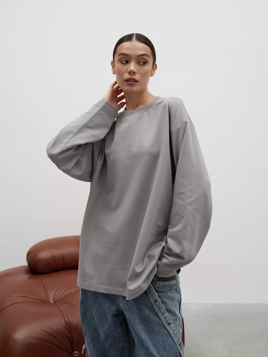 Women's Round Neck Long-Sleeve Tee – photo 12