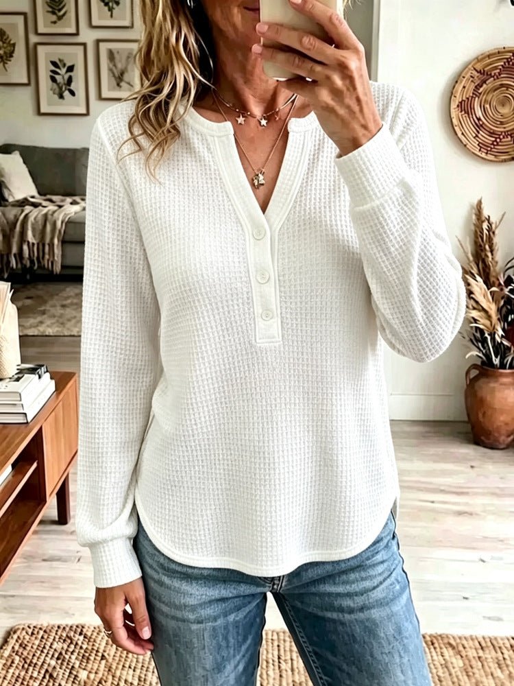 Women's V-Neck Long-Sleeve Tee – photo 6