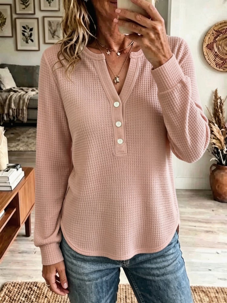 Women's V-Neck Long-Sleeve Tee – photo 4