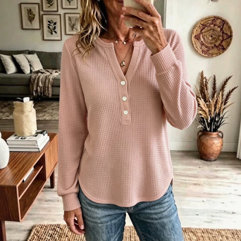 Women's V-Neck Long-Sleeve Tee – photo 10