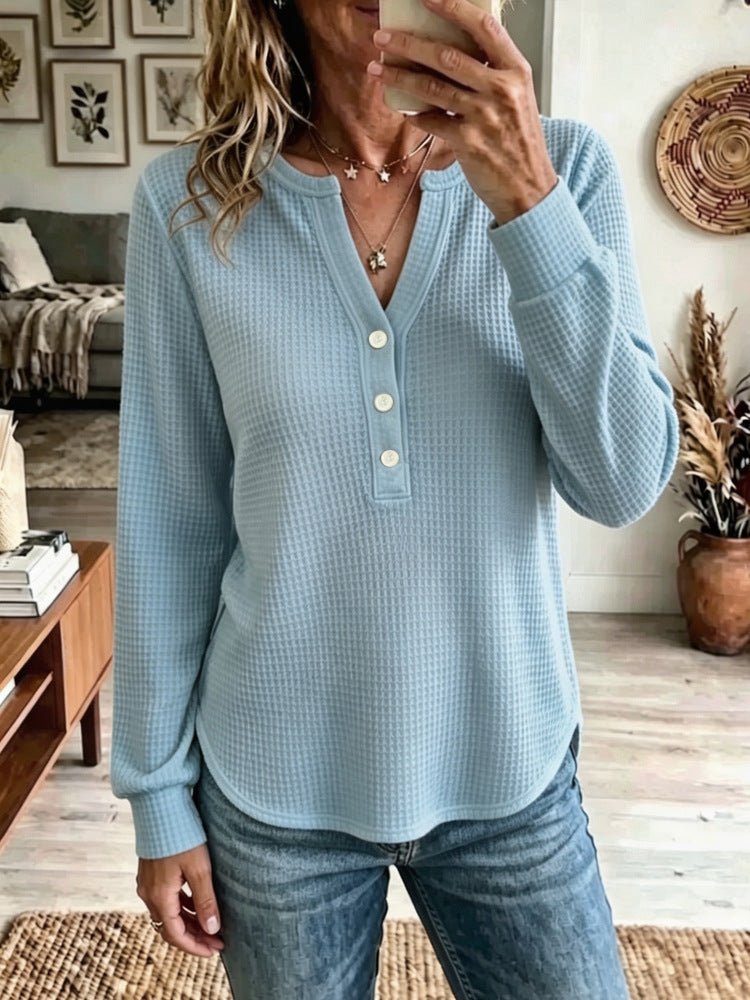 Women's V-Neck Long-Sleeve Tee – photo 5